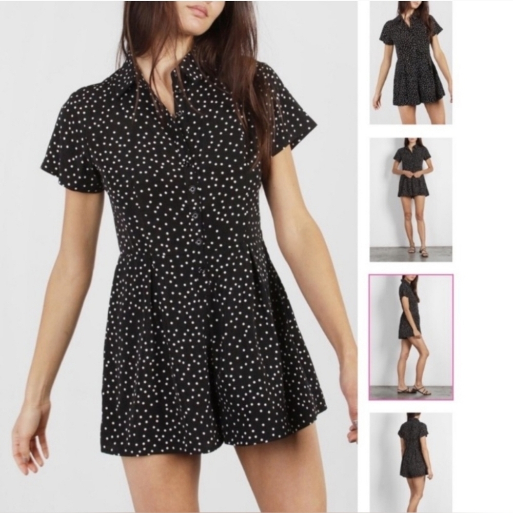 Mod Ref Polka Dot Romper Size Small